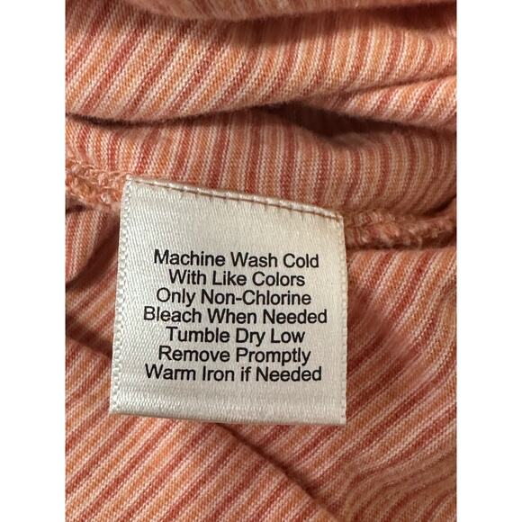 JoS. A. Bank tailored fit orange stripes short sleeve polo shirt size XL - Picture 4 of 7